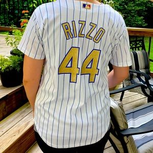 Rizzo Worlds Series Cubs Jersey